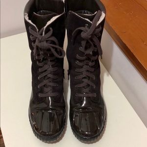 Cole Haan Sherpa lined cold weather/rain boot 10.5